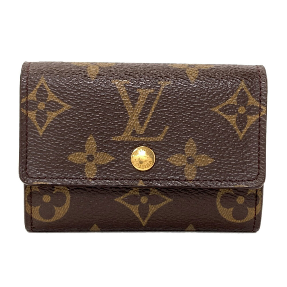 Louis Vuitton M61930 Portemonnaie Plat Coin Case, Monogram Canvas, Women's LO...